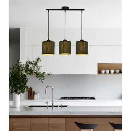 Pendel PATTI 3xE27/60W/230V grøn