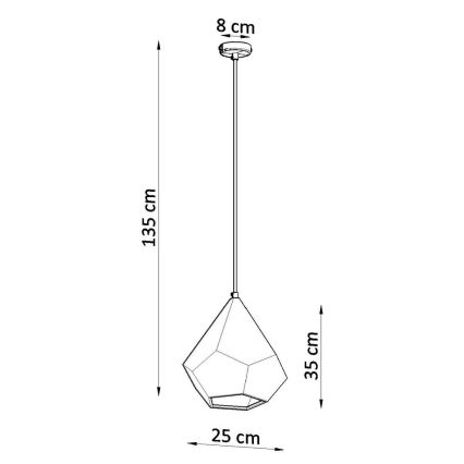 Pendel PAVLUS 1xE27/60W/230V