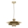 Pendel PLATO 1xE27/15W/230V beige/guldfarvet