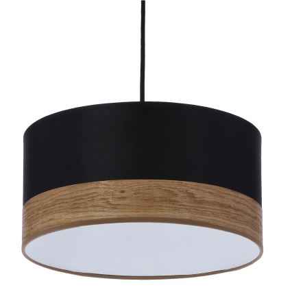 Pendel PORTO 1xE27/60W/230V sort/brun