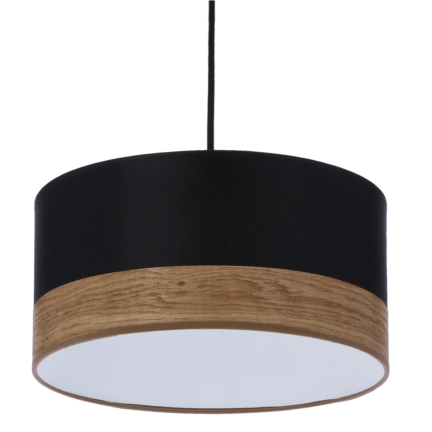 Pendel PORTO 1xE27/60W/230V sort/brun