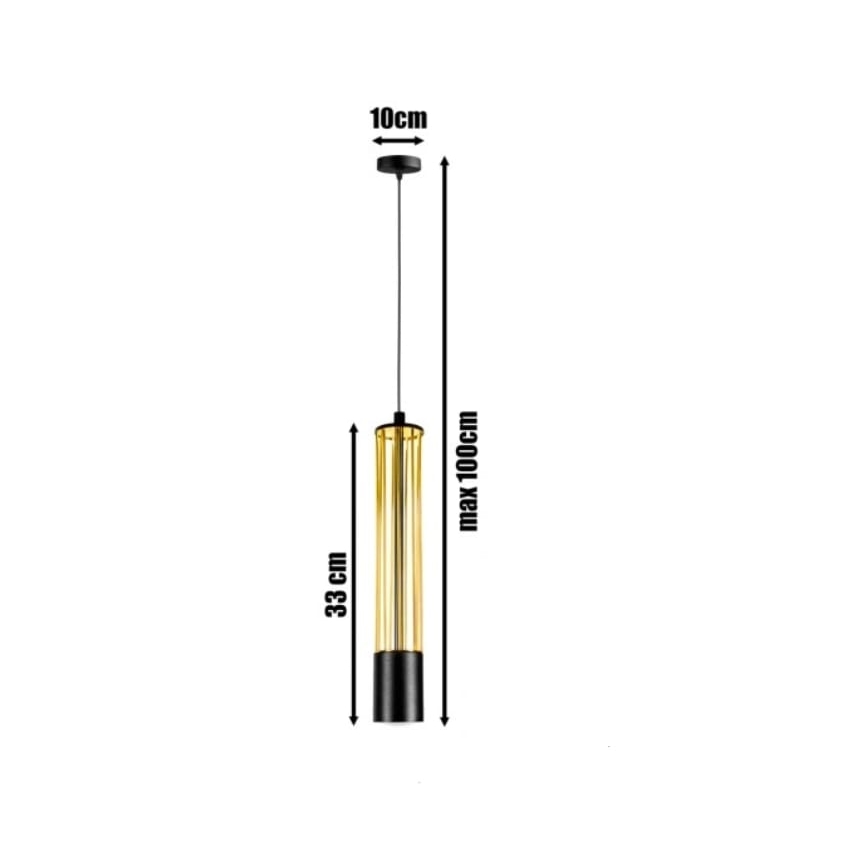 Pendel PRESCOT 1xGU10/40W/230V gylden