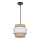 Pendel RATTAN 1xE27/40W/230V hvid/brun