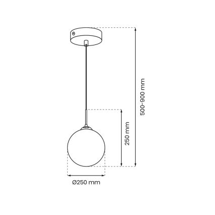 Pendel REFLEX 1xE27/60W/230V d. 25 cm