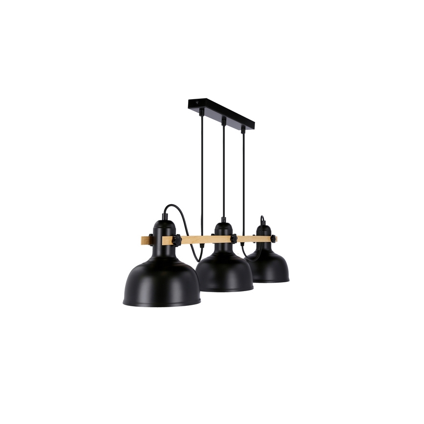 Pendel RENO 3xE27/40W/230V sort/brun