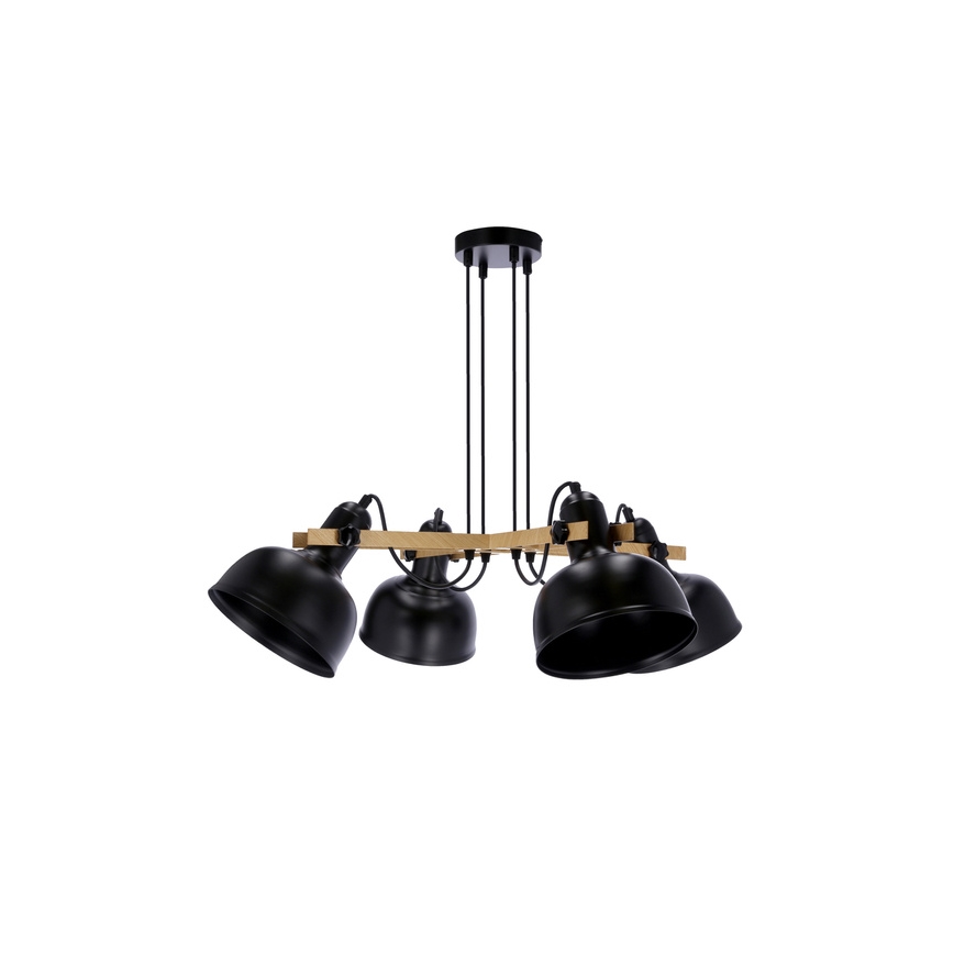 Pendel RENO 4xE27/40W/230V sort/brun