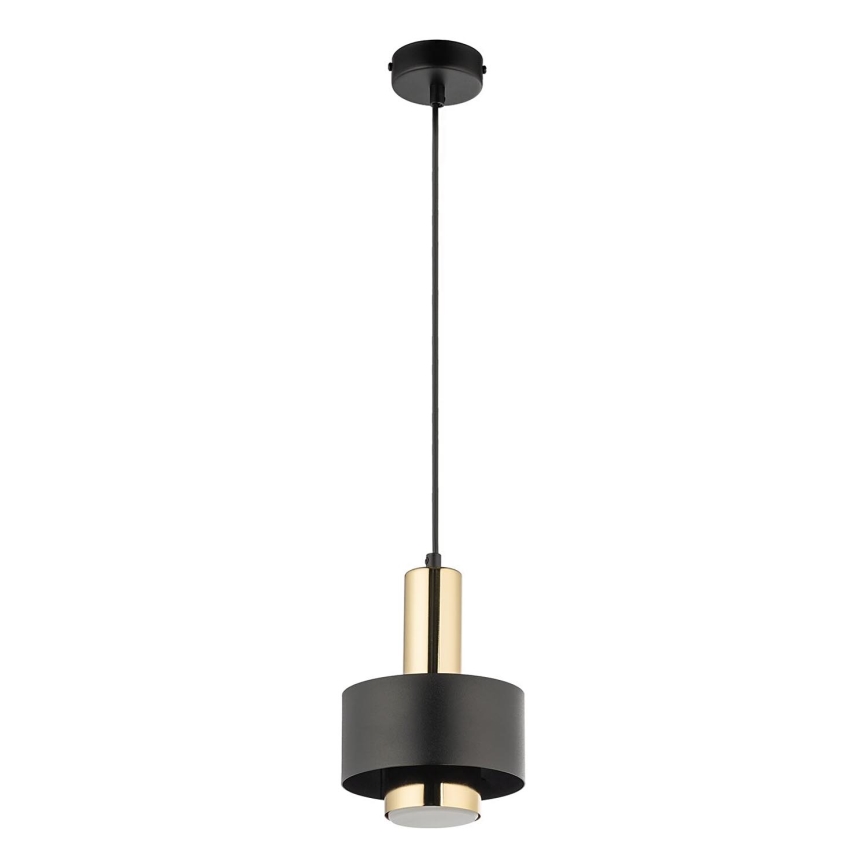 Pendel RIF LUX 1xGX53/12W/230V diameter 15 cm sort/guldfarvet