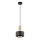 Pendel RIF LUX 1xGX53/12W/230V diameter 15 cm sort/guldfarvet