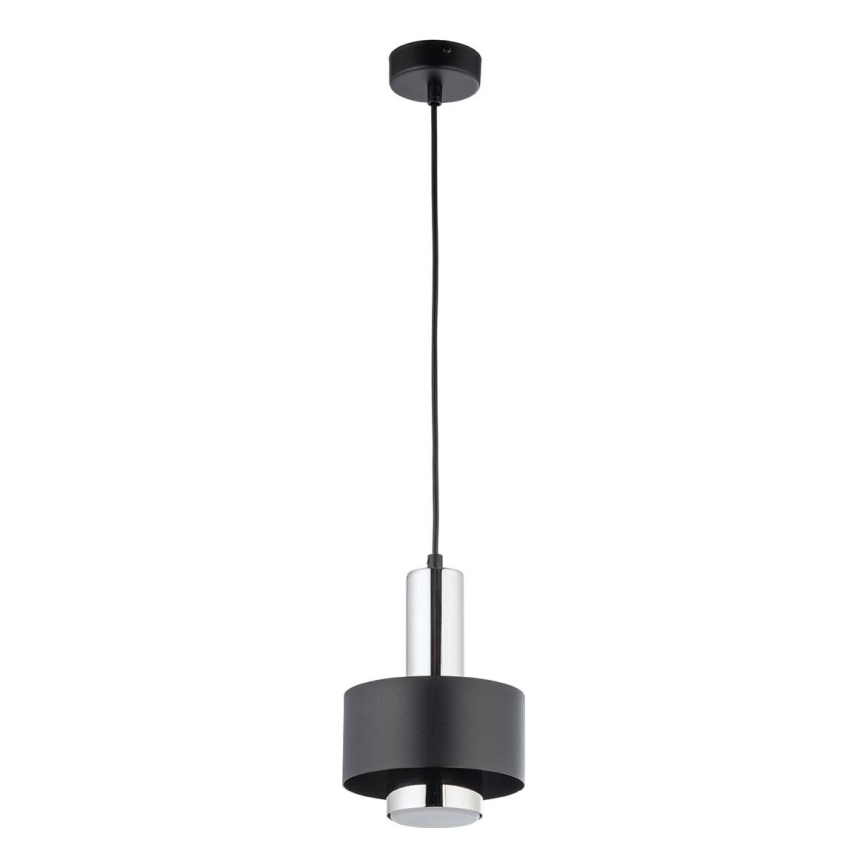 Pendel RIF LUX 1xGX53/12W/230V diameter 15 cm sort/skinnende krom