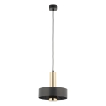 Pendel RIF LUX 1xGX53/12W/230V diameter 25 cm sort/guldfarvet