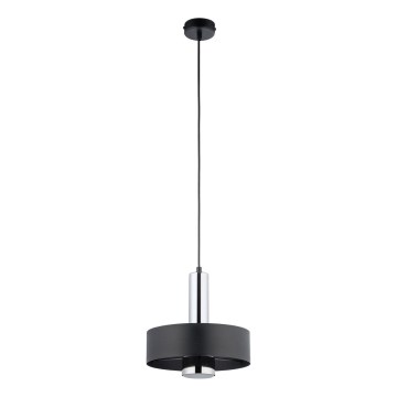 Pendel RIF LUX 1xGX53/12W/230V diameter 25 cm sort/skinnende krom