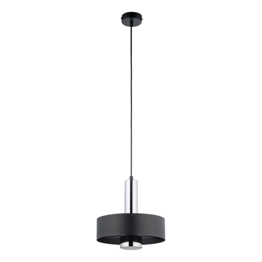 Pendel RIF LUX 1xGX53/12W/230V diameter 25 cm sort/skinnende krom