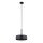 Pendel RIF LUX 1xGX53/12W/230V diameter 25 cm sort/skinnende krom
