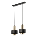 Pendel RIF LUX 2xGX53/12W/230V sort/guldfarvet
