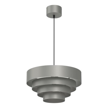 Pendel RINGS 1xE27/15W/230V grå
