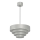Pendel RINGS 1xE27/15W/230V skinnende krom