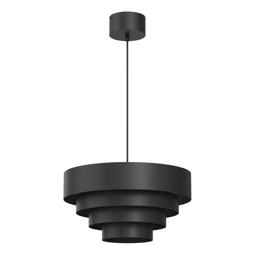 Pendel RINGS 1xE27/15W/230V sort