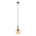 Pendel ROLLO 1xE14/5W/230V guldfarvet/røget beige