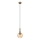 Pendel ROLLO 1xE14/5W/230V guldfarvet/røget beige