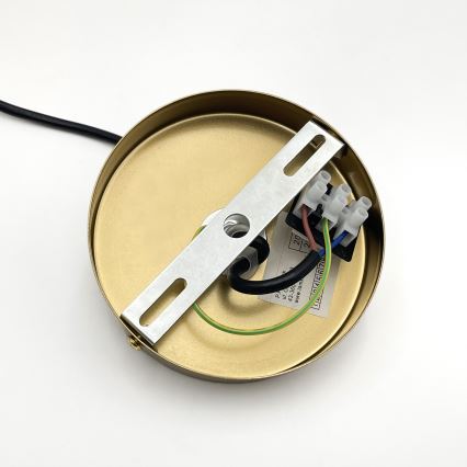 Pendel ROLLO 1xE14/5W/230V guldfarvet/røget beige