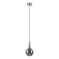 Pendel ROLLO 1xE14/5W/230V mat krom/røget
