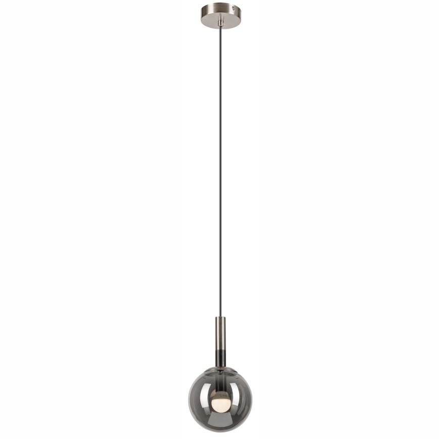 Pendel ROLLO 1xE14/5W/230V mat krom/røget