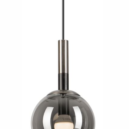 Pendel ROLLO 1xE14/5W/230V mat krom/røget