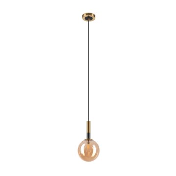 Pendel ROLLO 1xG9/5W/230V guldfarvet/røget beige