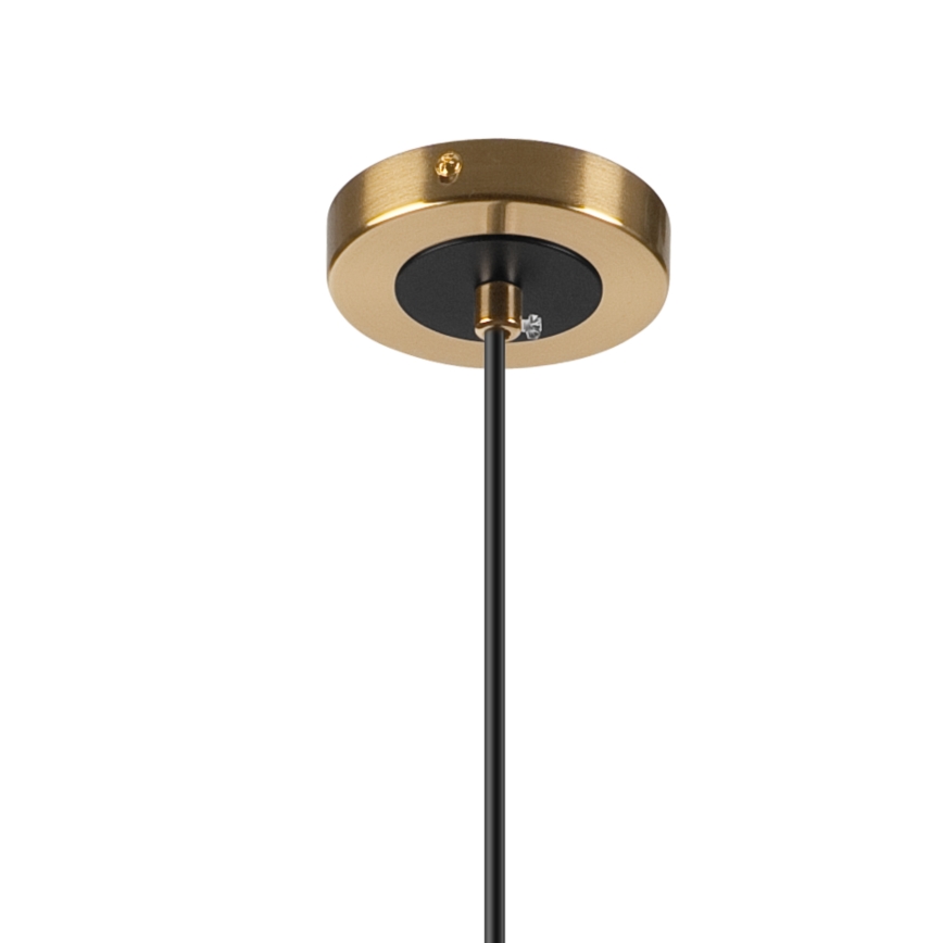 Pendel ROLLO 1xG9/5W/230V guldfarvet/røget beige