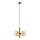 Pendel ROLLO 3xG9/5W/230V guldfarvet/røget beige