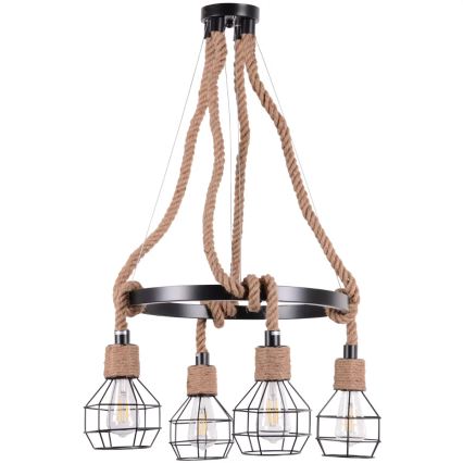 Pendel ROPE ALEGRA 4xE27/10W/230V