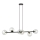 Pendel ROSSI 6xE14/10W/230V sort/transparent