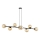 Pendel ROSSI 8xE14/10W/230V sort/beige