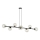 Pendel ROSSI 8xE14/10W/230V sort/transparent