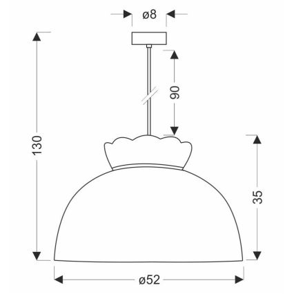 Pendel ROSSINI 1xE27/40W/230V