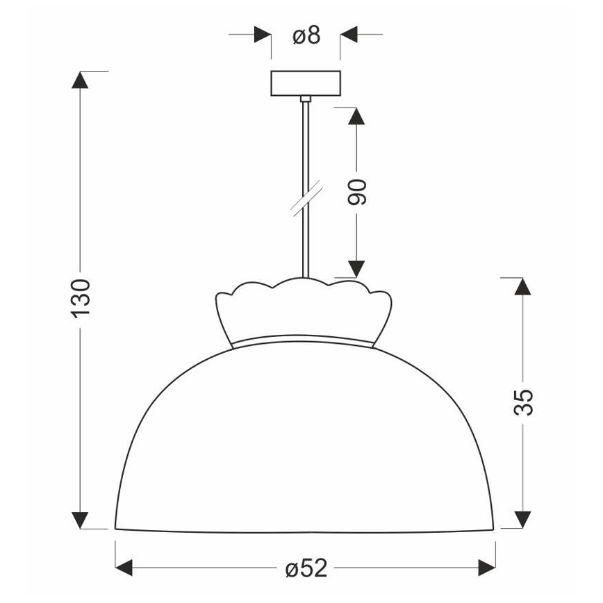Pendel ROSSINI 1xE27/40W/230V
