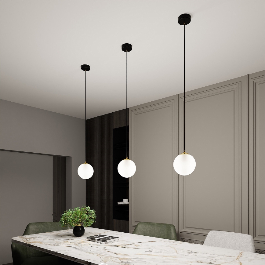 Pendel ROYAL 1xE14/10W/230V diameter 14 cm sort