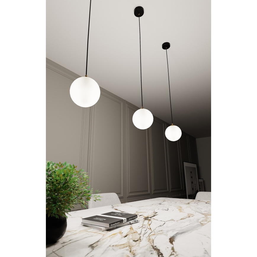 Pendel ROYAL 1xE14/10W/230V diameter 14 cm sort