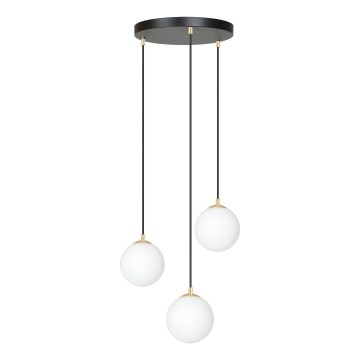 Pendel ROYAL 3xE14/10W/230V diameter 30 cm sort