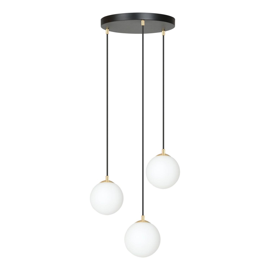 Pendel ROYAL 3xE14/10W/230V diameter 30 cm sort