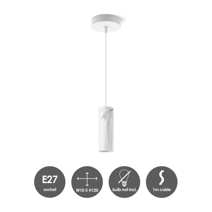 Pendel SAGA 1xE27/40W/230V marmor