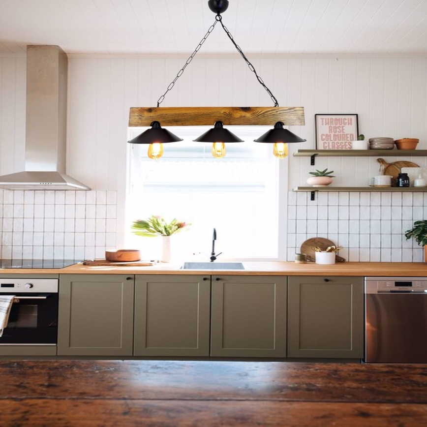 Pendel SAPKA 3xE27/60W/230V kædeophæng