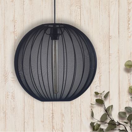 Pendel SENSAI 1xE27/20W/230V diameter 40 cm sort