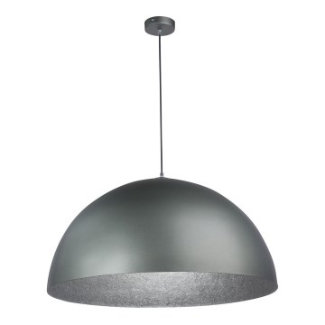 Pendel SFERA 1xE27/60W/230V diameter 35 cm grå/sølvfarvet