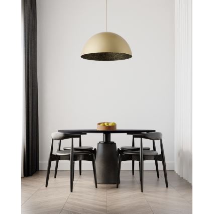 Pendel SFERA 1xE27/60W/230V diameter 70 cm guldfarvet/sort