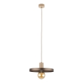 Pendel SILA 1xE27/15W/230V diameter 30 cm brun/beige