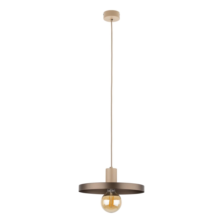 Pendel SILA 1xE27/15W/230V diameter 30 cm brun/beige