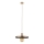 Pendel SILA 1xE27/15W/230V diameter 30 cm brun/beige