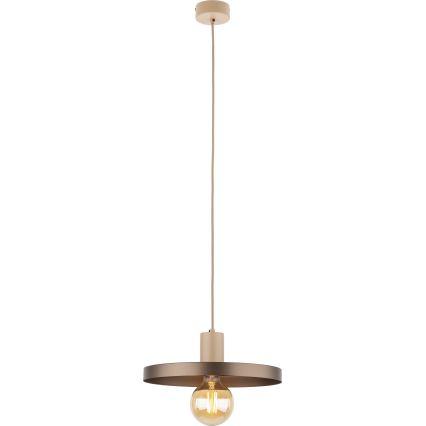 Pendel SILA 1xE27/15W/230V diameter 30 cm brun/beige