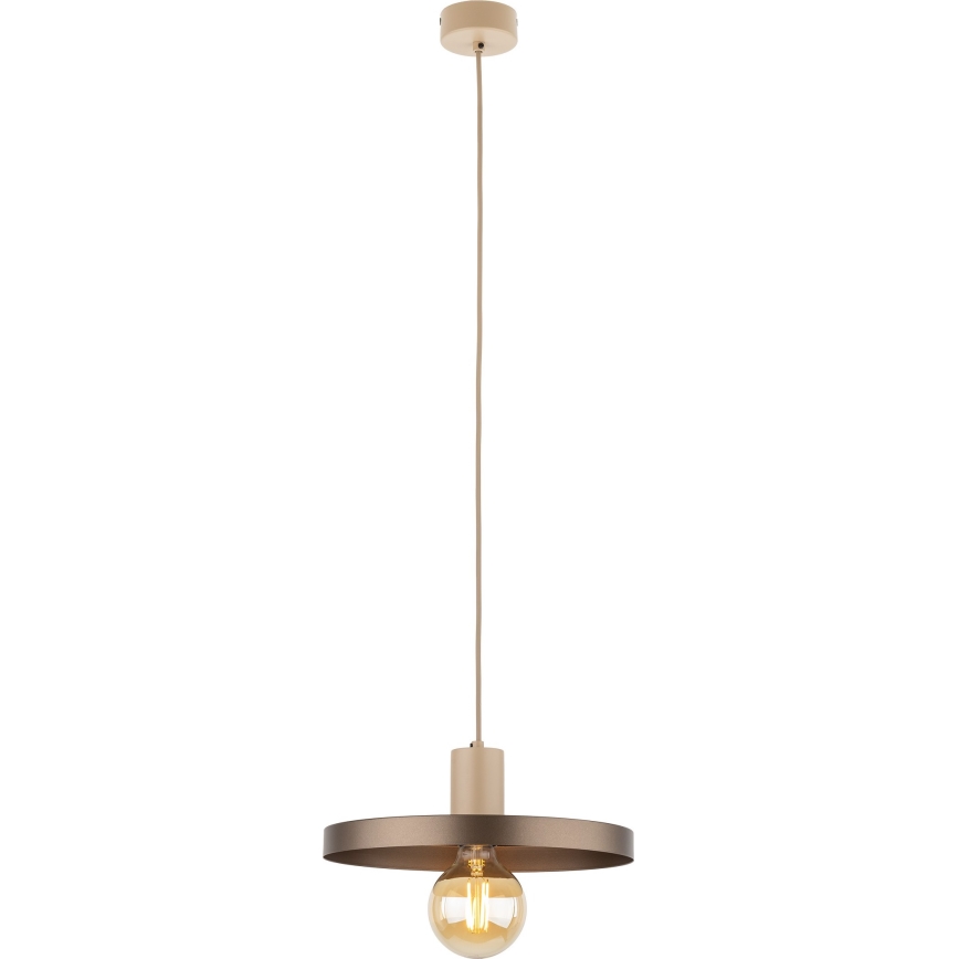 Pendel SILA 1xE27/15W/230V diameter 30 cm brun/beige